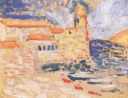 Henri Matisse View of Collioure(The Bell Tower) (mk35) oil painting image